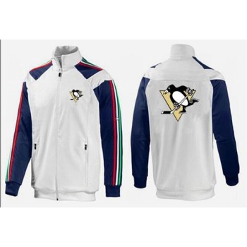 NHL Pittsburgh Penguins Zip Jackets White-1 NHL Pittsburgh Penguins Zip Jackets White-1