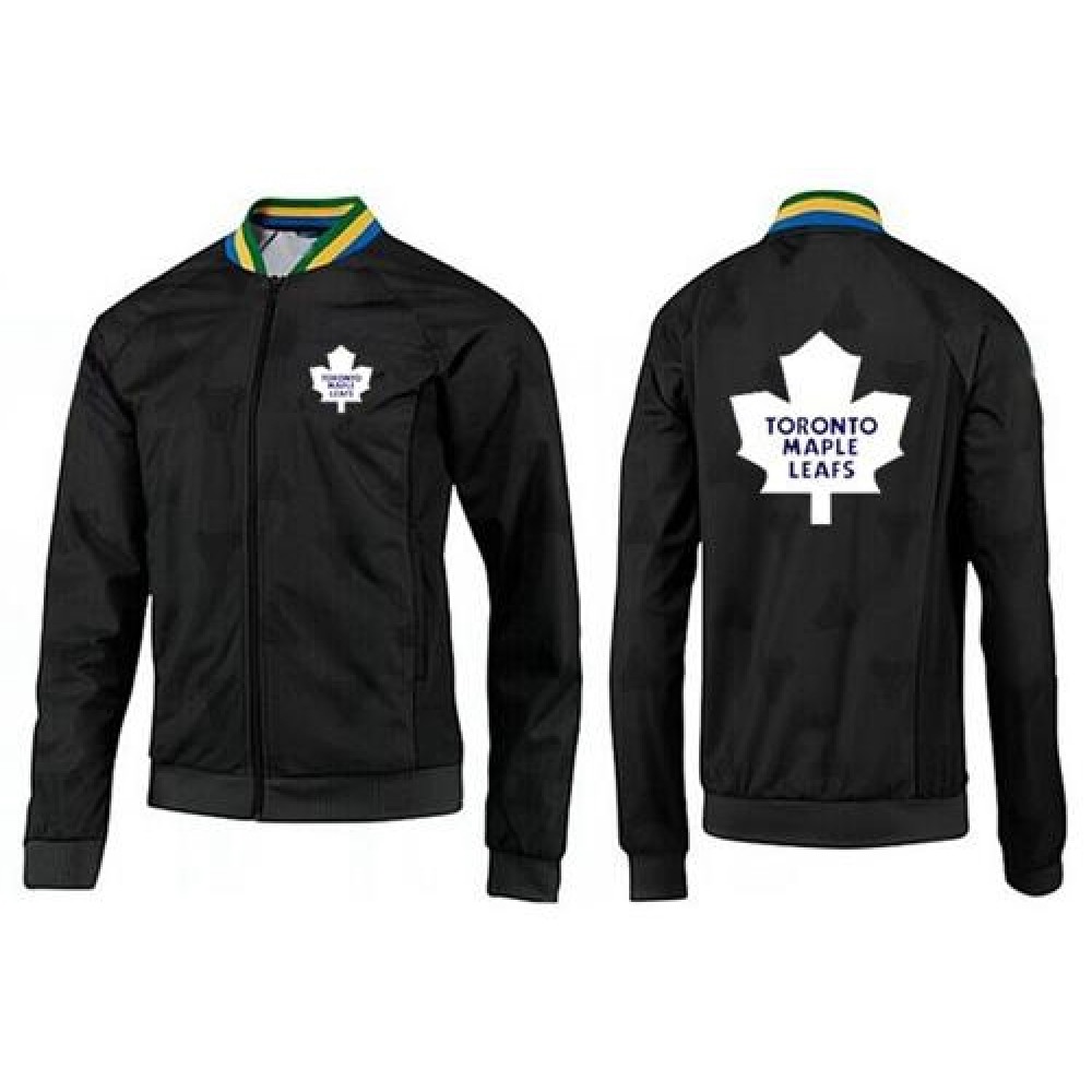 NHL Toronto Maple Leafs Zip Jackets Black-3