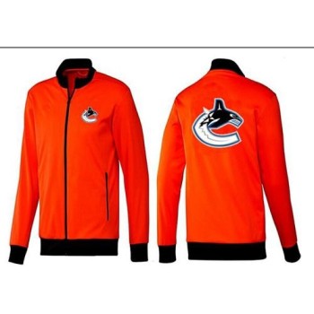 NHL Vancouver Canucks Zip Jackets Orange NHL Vancouver Canucks Zip Jackets Orange