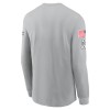 Men's Philadelphia Eagles Nike Gray 2024 Salute To Service Long Sleeve T-Shirt