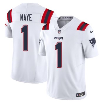 Men's New England Patriots Drake Maye White 2024 NFL Draft First Round Pick Player F.U.S.E. Vapor Untouchable Limited Stitched Football Jersey Men's New England Patriots Drake Maye White 2024 NFL Draft First Round Pick Player F.U.S.E. Vapor Untouchable Limited Stitched Football Jersey