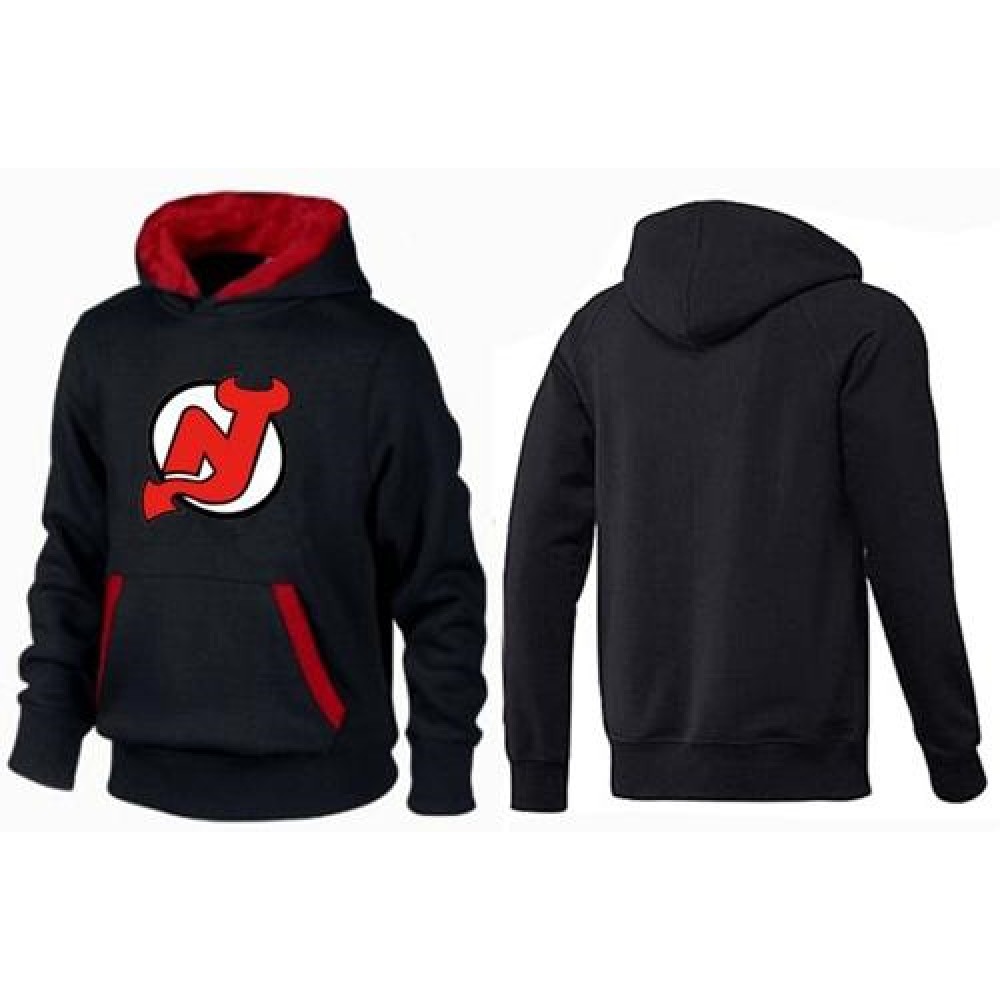 New Jersey Devils Pullover Hoodie Black & Red