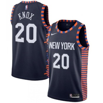 New Yok Knicks #20 Kevin Knox Navy City Edition Stitched Swingman Jersey New Yok Knicks #20 Kevin Knox Navy City Edition Stitched Swingman Jersey