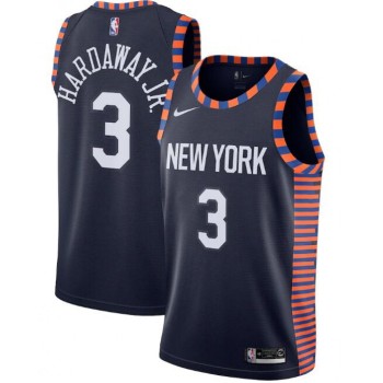 New Yok Knicks #3 Maurice Harkless Navy City Edition Stitched Swingman Jersey New Yok Knicks #3 Maurice Harkless Navy City Edition Stitched Swingman Jersey
