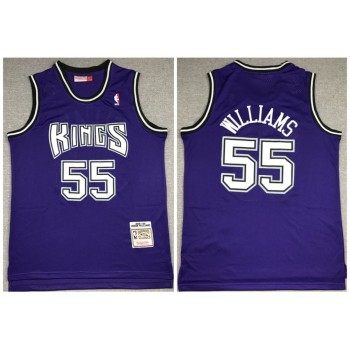 New Yok Knicks #55 Jason Williams 1998-99 Purple Throwback Stitched Jersey New Yok Knicks #55 Jason Williams 1998-99 Purple Throwback Stitched Jersey