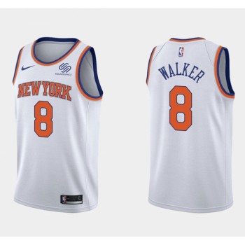New Yok Knicks #8 Kemba Walker Association Edition Stitched Swingman Basketball Jersey New Yok Knicks #8 Kemba Walker Association Edition Stitched Swingman Basketball Jersey