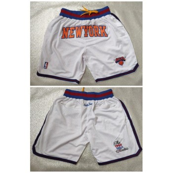 New Yok Knicks White Shorts (Run Small) New Yok Knicks White Shorts (Run Small)