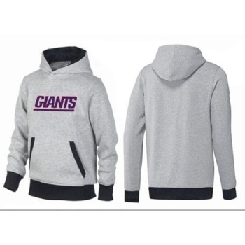 New York Giants English Version Pullover Hoodie Grey & Black New York Giants English Version Pullover Hoodie Grey & Black