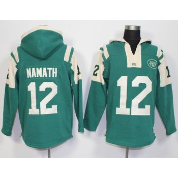 New York Jets #12 Joe Namath Green Player Winning Method Pullover NFL Hoodie New York Jets #12 Joe Namath Green Player Winning Method Pullover NFL Hoodie