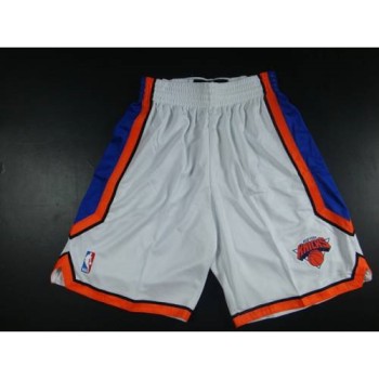 New York Knicks White NBA Shorts New York Knicks White NBA Shorts