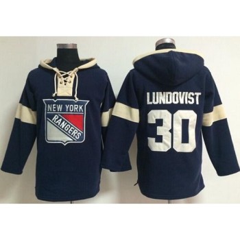 New York Rangers #30 Henrik Lundqvist Navy Blue Pullover NHL Hoodie New York Rangers #30 Henrik Lundqvist Navy Blue Pullover NHL Hoodie