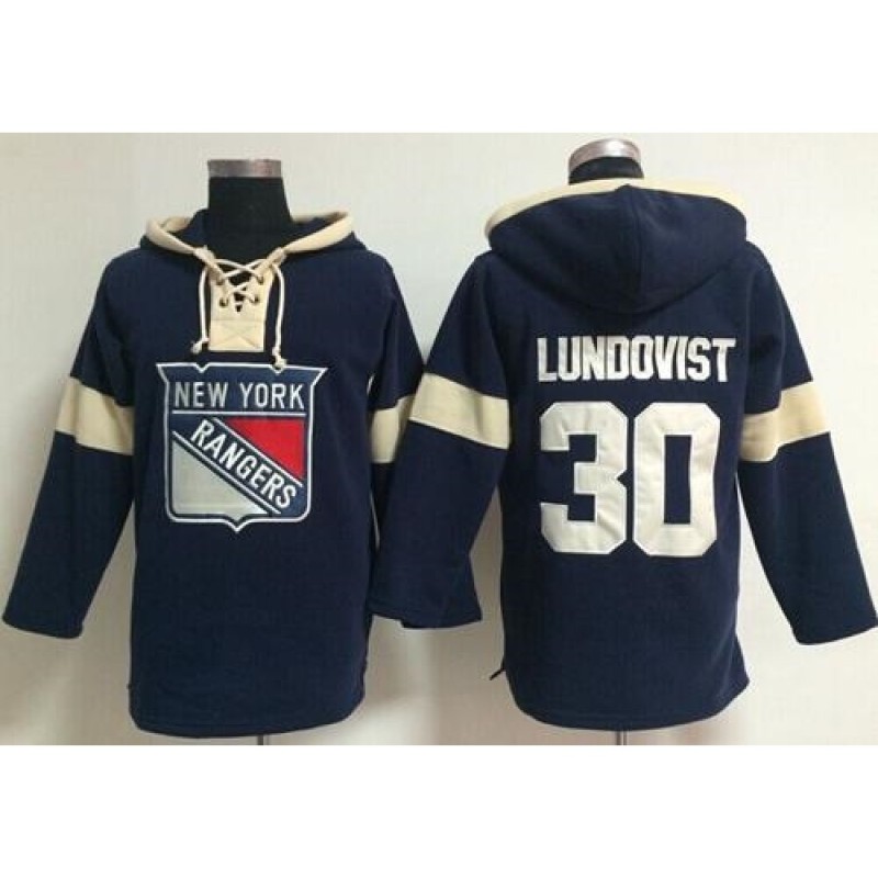 New York Rangers #30 Henrik Lundqvist Navy Blue Pullover NHL Hoodie New York Rangers #30 Henrik Lundqvist Navy Blue Pullover NHL Hoodie