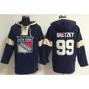 New York Rangers #99 Wayne Gretzky Navy Blue Pullover NHL Hoodie New York Rangers #99 Wayne Gretzky Navy Blue Pullover NHL Hoodie