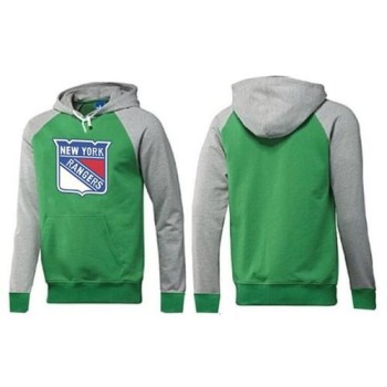 New York Rangers Pullover Hoodie Green & Grey New York Rangers Pullover Hoodie Green & Grey