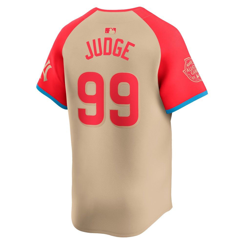 Men's American League #99 Aaron Judge Cream 2024 MLB All-Star Game Limited Player Jersey Men's American League #99 Aaron Judge Cream 2024 MLB All-Star Game Limited Player Jersey