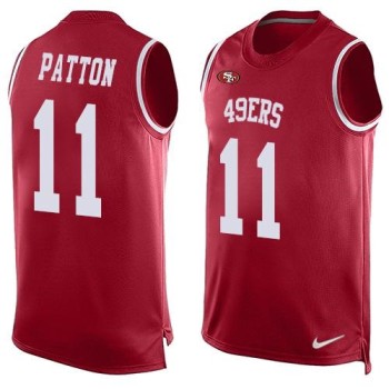 49ers #11 Quinton Patton Red Team Color Men's Stitched NFL Limited Tank Top Jersey 49ers #11 Quinton Patton Red Team Color Men's Stitched NFL Limited Tank Top Jersey