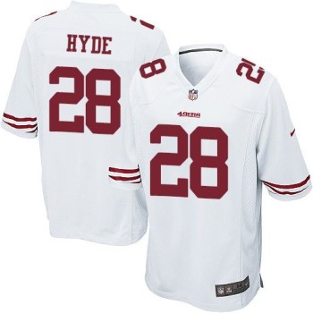 49ers #28 Carlos Hyde White Youth Stitched NFL Elite Jersey 49ers #28 Carlos Hyde White Youth Stitched NFL Elite Jersey
