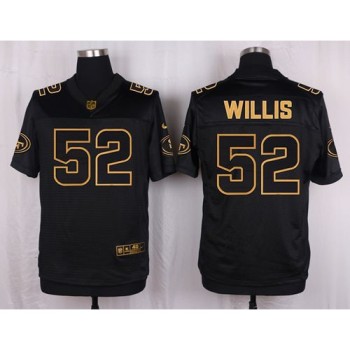 49ers #52 Patrick Willis Black Men's Stitched NFL Elite Pro Line Gold Collection Jersey 49ers #52 Patrick Willis Black Men's Stitched NFL Elite Pro Line Gold Collection Jersey
