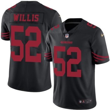 49ers #52 Patrick Willis Black Youth Stitched NFL Limited Rush Jersey 49ers #52 Patrick Willis Black Youth Stitched NFL Limited Rush Jersey