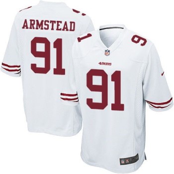 49ers #91 Arik Armstead White Youth Stitched NFL Elite Jersey 49ers #91 Arik Armstead White Youth Stitched NFL Elite Jersey