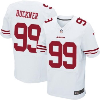 49ers #99 DeForest Buckner White Men's Stitched NFL Elite Jersey 49ers #99 DeForest Buckner White Men's Stitched NFL Elite Jersey