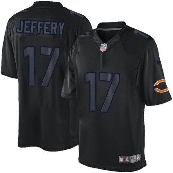 Bears #17 Alshon Jeffery Black Men's Stitched NFL Impact Limited Jersey Bears #17 Alshon Jeffery Black Men's Stitched NFL Impact Limited Jersey