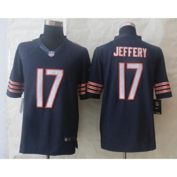 Bears #17 Alshon Jeffery Navy Blue Team Color Men's Stitched NFL Limited Jersey Bears #17 Alshon Jeffery Navy Blue Team Color Men's Stitched NFL Limited Jersey