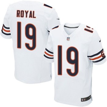 Bears #19 Eddie Royal White Men's Stitched NFL Elite Jersey Bears #19 Eddie Royal White Men's Stitched NFL Elite Jersey
