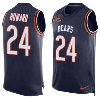 Bears #24 Jordan Howard Navy Blue Team Color Men's Stitched NFL Limited Tank Top Jersey Bears #24 Jordan Howard Navy Blue Team Color Men's Stitched NFL Limited Tank Top Jersey