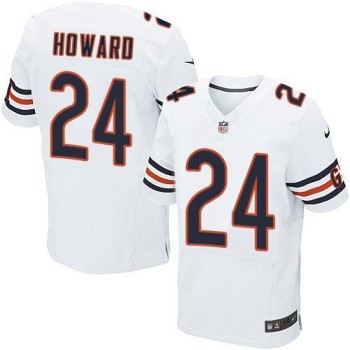 Bears #24 Jordan Howard White Men's Stitched NFL Elite Jersey Bears #24 Jordan Howard White Men's Stitched NFL Elite Jersey