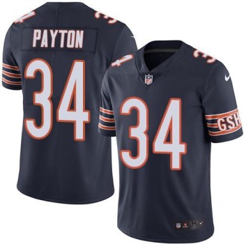 Bears #34 Walter Payton Navy Blue Men's Stitched NFL Limited Rush Jersey Bears #34 Walter Payton Navy Blue Men's Stitched NFL Limited Rush Jersey