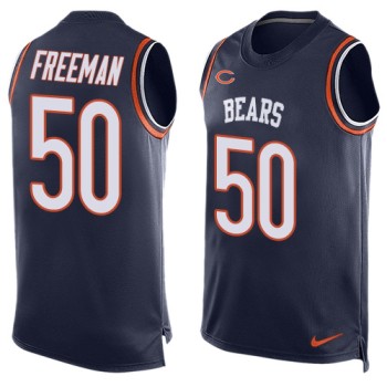 Bears #50 Jerrell Freeman Navy Blue Team Color Men's Stitched NFL Limited Tank Top Jersey Bears #50 Jerrell Freeman Navy Blue Team Color Men's Stitched NFL Limited Tank Top Jersey