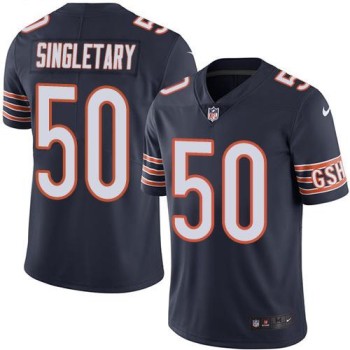 Bears #50 Mike Singletary Navy Blue Men's Stitched NFL Limited Rush Jersey Bears #50 Mike Singletary Navy Blue Men's Stitched NFL Limited Rush Jersey