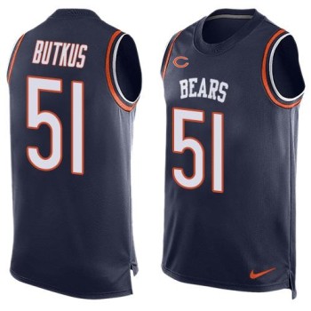 Bears #51 Dick Butkus Navy Blue Team Color Men's Stitched NFL Limited Tank Top Jersey Bears #51 Dick Butkus Navy Blue Team Color Men's Stitched NFL Limited Tank Top Jersey