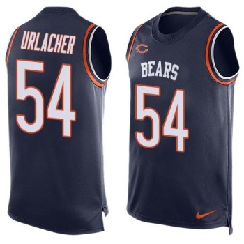 Bears #54 Brian Urlacher Navy Blue Team Color Men's Stitched NFL Limited Tank Top Jersey Bears #54 Brian Urlacher Navy Blue Team Color Men's Stitched NFL Limited Tank Top Jersey