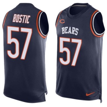 Bears #57 Jon Bostic Navy Blue Team Color Men's Stitched NFL Limited Tank Top Jersey Bears #57 Jon Bostic Navy Blue Team Color Men's Stitched NFL Limited Tank Top Jersey