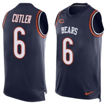 Bears #6 Jay Cutler Navy Blue Team Color Men's Stitched NFL Limited Tank Top Jersey Bears #6 Jay Cutler Navy Blue Team Color Men's Stitched NFL Limited Tank Top Jersey