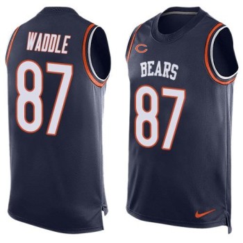 Bears #87 Tom Waddle Navy Blue Team Color Men's Stitched NFL Limited Tank Top Jersey Bears #87 Tom Waddle Navy Blue Team Color Men's Stitched NFL Limited Tank Top Jersey