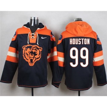Bears #99 Lamarr Houston Navy Blue Player Pullover NFL Hoodie Bears #99 Lamarr Houston Navy Blue Player Pullover NFL Hoodie