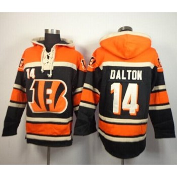 Bengals #14 Andy Dalton Black Sawyer Hoodie Sweatshirt NFL Hoodie Bengals #14 Andy Dalton Black Sawyer Hoodie Sweatshirt NFL Hoodie