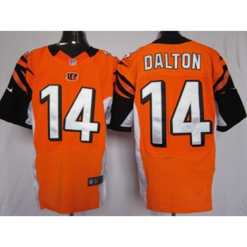 Bengals #14 Andy Dalton Orange Team Color Men's Stitched NFL Elite Jersey Bengals #14 Andy Dalton Orange Team Color Men's Stitched NFL Elite Jersey