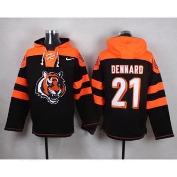 Bengals #21 Darqueze Dennard Black Player Pullover NFL Hoodie Bengals #21 Darqueze Dennard Black Player Pullover NFL Hoodie