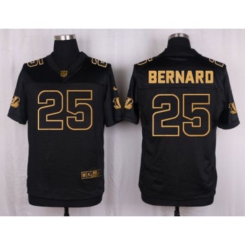 Bengals #25 Giovani Bernard Black Men's Stitched NFL Elite Pro Line Gold Collection Jersey Bengals #25 Giovani Bernard Black Men's Stitched NFL Elite Pro Line Gold Collection Jersey