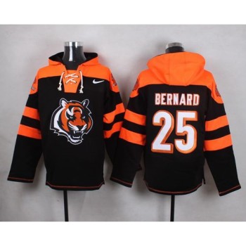 Bengals #25 Giovani Bernard Black Player Pullover NFL Hoodie Bengals #25 Giovani Bernard Black Player Pullover NFL Hoodie