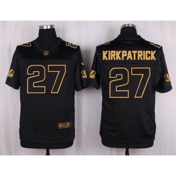 Bengals #27 Dre Kirkpatrick Black Men's Stitched NFL Elite Pro Line Gold Collection Jersey Bengals #27 Dre Kirkpatrick Black Men's Stitched NFL Elite Pro Line Gold Collection Jersey