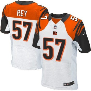 Bengals #57 Vincent Rey White Men's Stitched NFL Elite Jersey Bengals #57 Vincent Rey White Men's Stitched NFL Elite Jersey