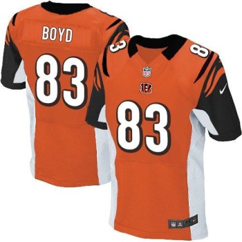 Bengals #83 Tyler Boyd Orange Alternate Men's Stitched NFL Elite Jersey Bengals #83 Tyler Boyd Orange Alternate Men's Stitched NFL Elite Jersey