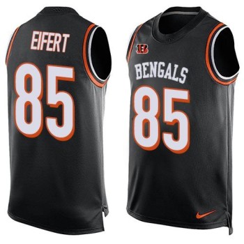 Bengals #85 Tyler Eifert Black Team Color Men's Stitched NFL Limited Tank Top Jersey Bengals #85 Tyler Eifert Black Team Color Men's Stitched NFL Limited Tank Top Jersey