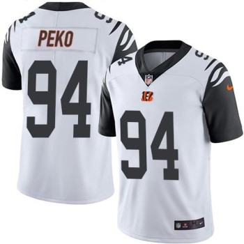 Bengals #94 Domata Peko White Men's Stitched NFL Limited Rush Jersey Bengals #94 Domata Peko White Men's Stitched NFL Limited Rush Jersey