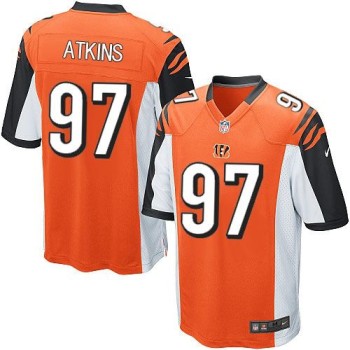 Bengals #97 Geno Atkins Orange Alternate Youth Stitched NFL Elite Jersey Bengals #97 Geno Atkins Orange Alternate Youth Stitched NFL Elite Jersey